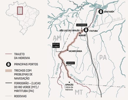 Corredor logístico BR 163 –  Tapajós