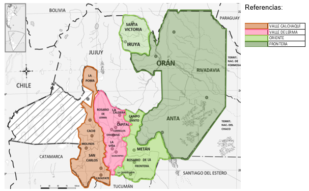 Regiones de Salta