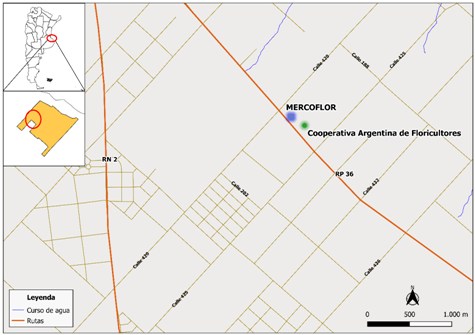 Localización de  Cooperativa Mercoflor Ltda. (2022)